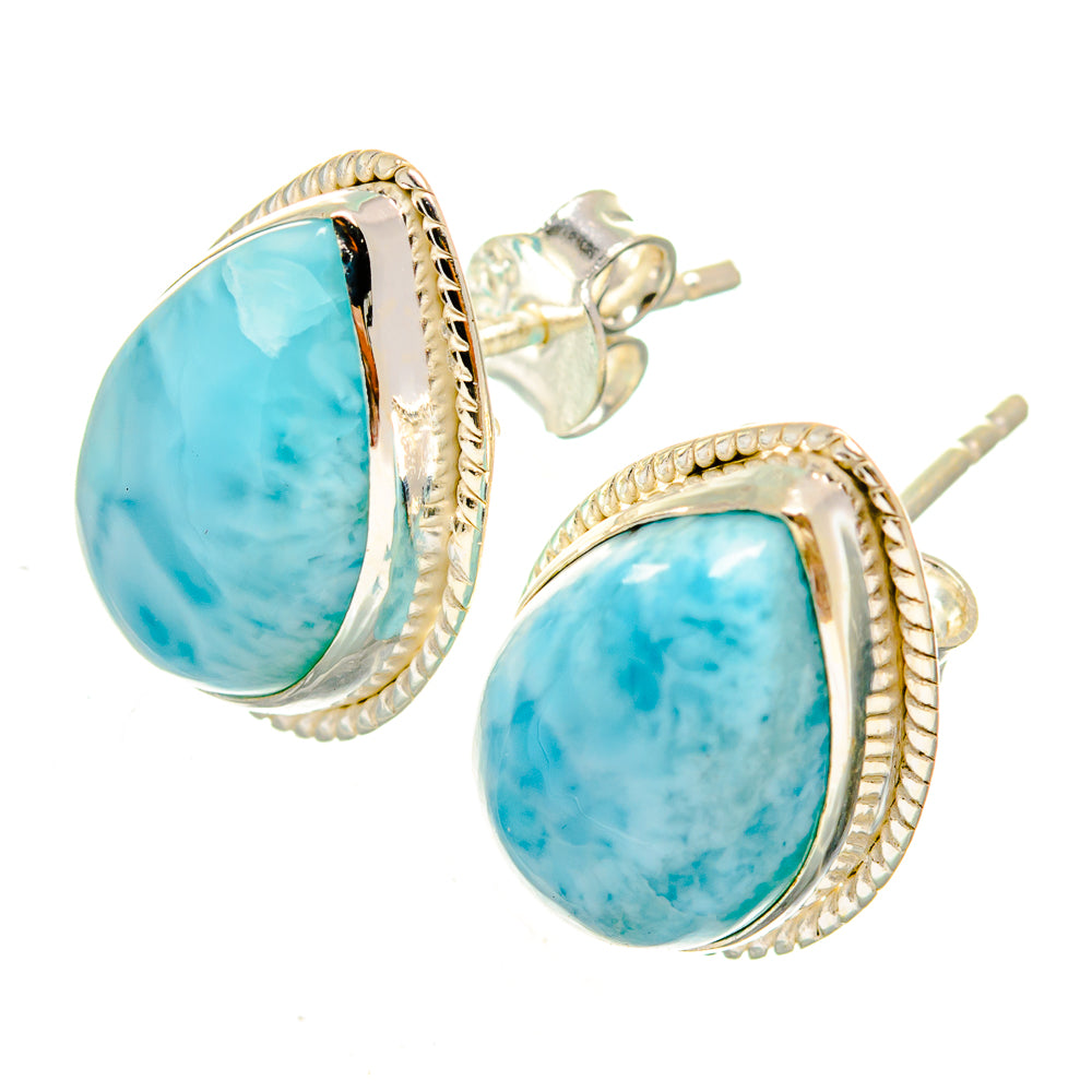 Larimar Earrings handcrafted by Ana Silver Co - EARR419636