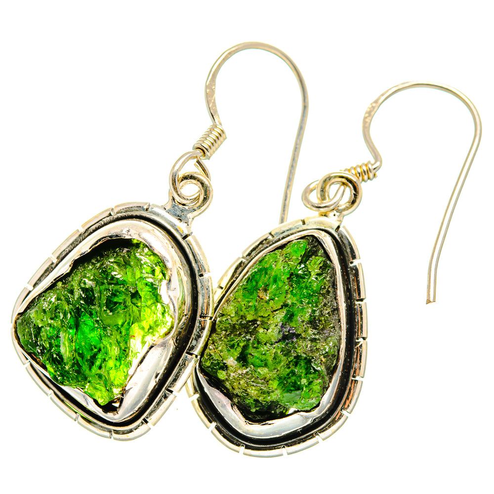 Chrome Diopside Earrings handcrafted by Ana Silver Co - EARR419800