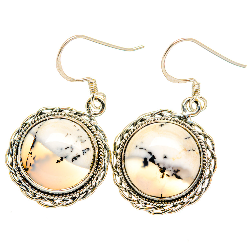 Dendritic Opal Earrings handcrafted by Ana Silver Co - EARR419829