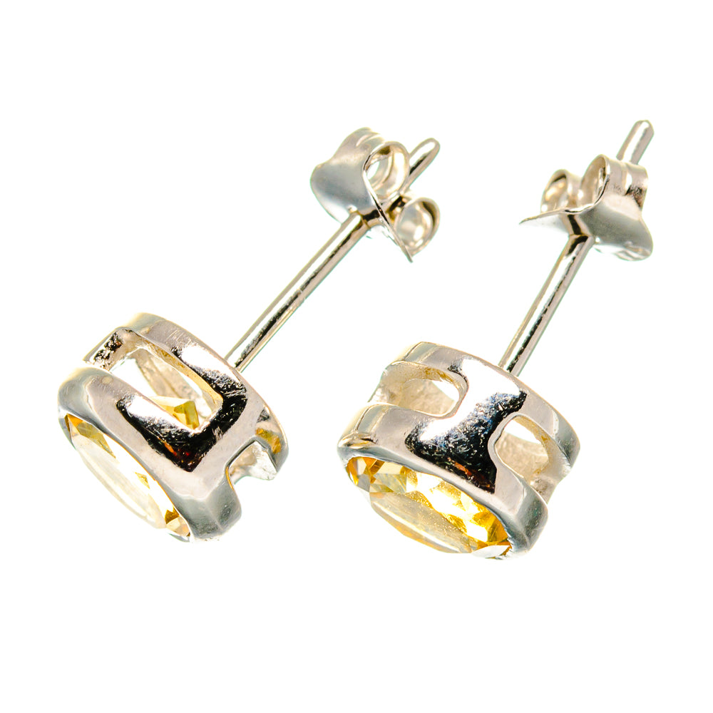 Citrine Earrings handcrafted by Ana Silver Co - EARR419856