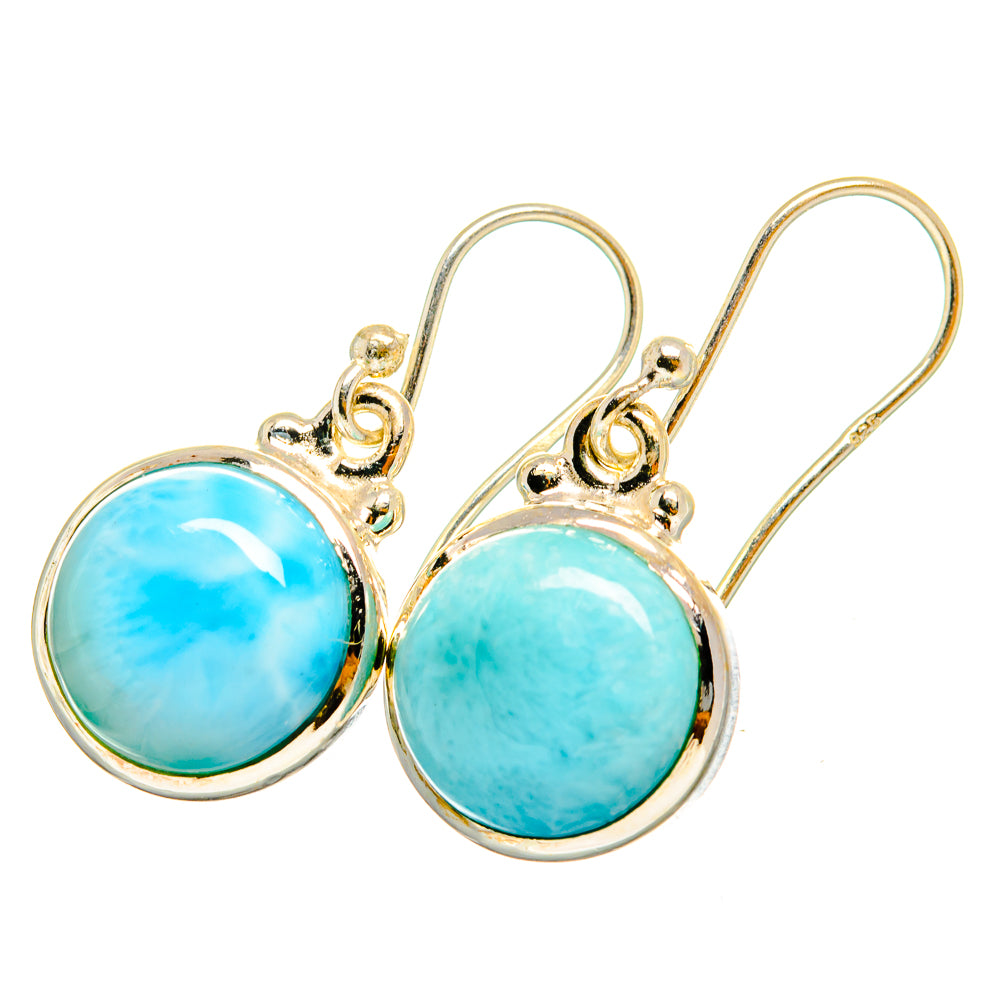 Larimar Earrings handcrafted by Ana Silver Co - EARR419865