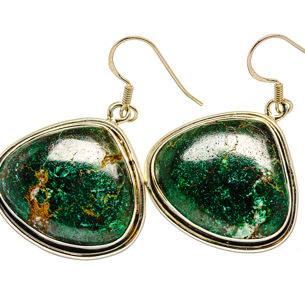 Chrysocolla Earrings handcrafted by Ana Silver Co - EARR419888
