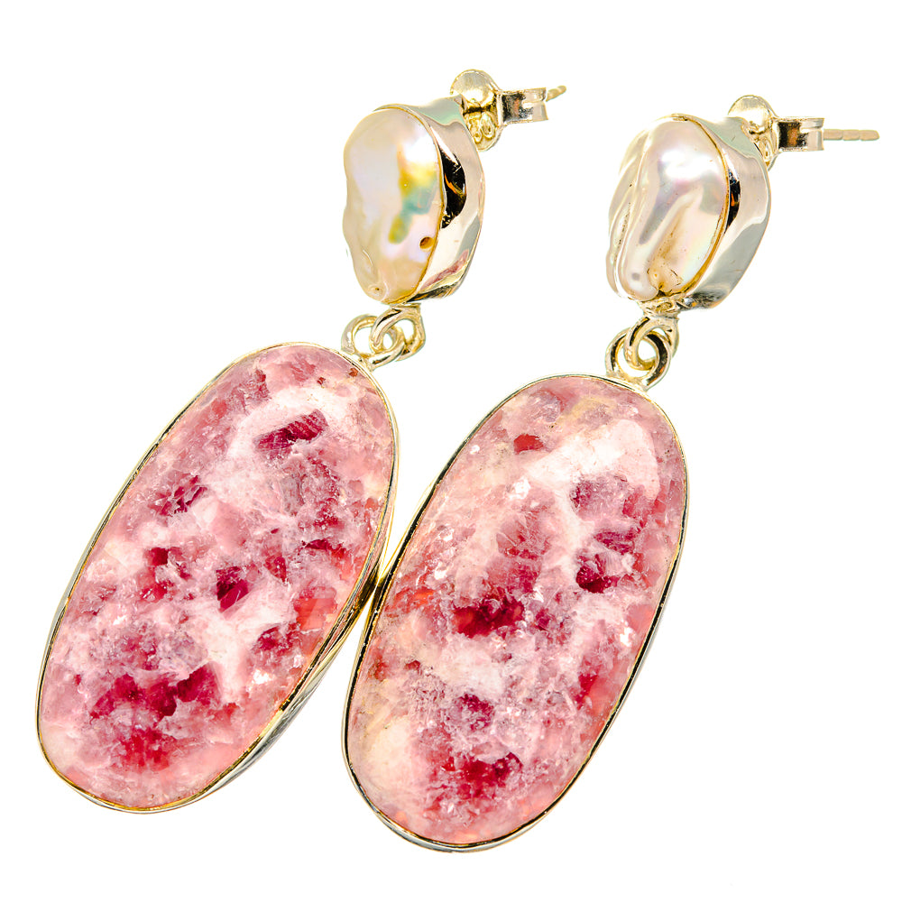 Lepidolite Earrings handcrafted by Ana Silver Co - EARR419937