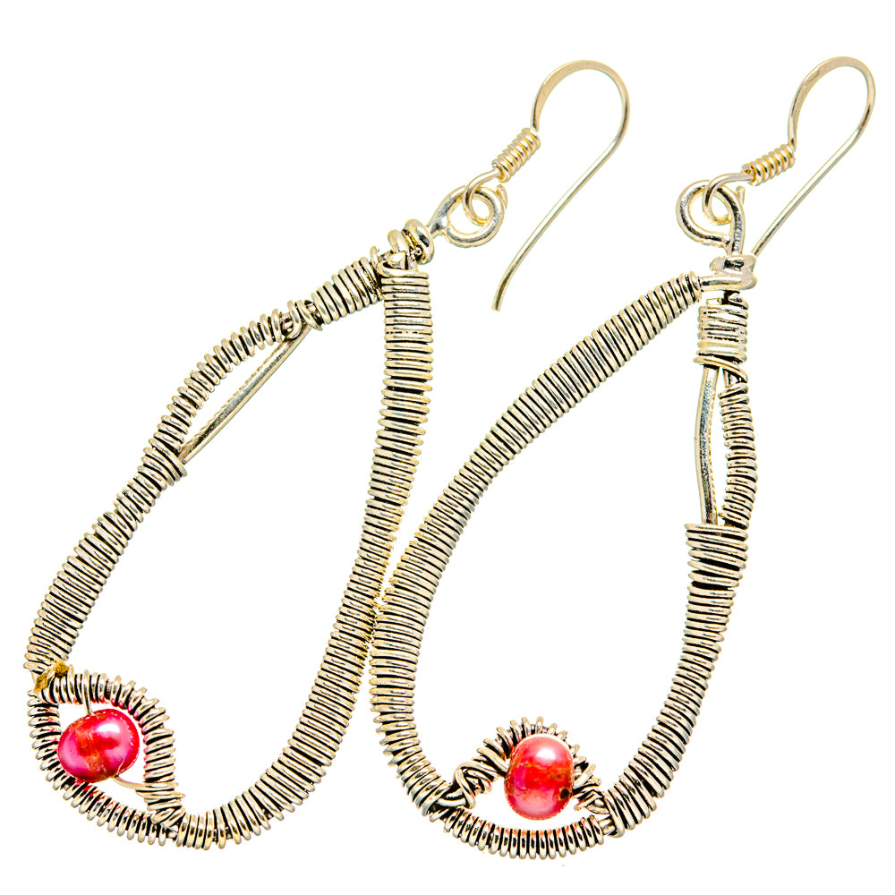 Pink Tourmaline Earrings handcrafted by Ana Silver Co - EARR419989