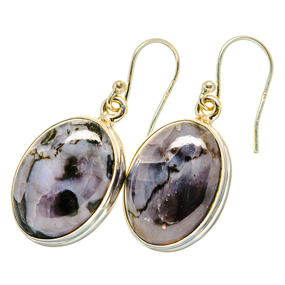 Gabbro Stone Earrings handcrafted by Ana Silver Co - EARR420004