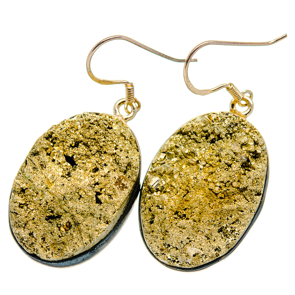 Pyrite Earrings handcrafted by Ana Silver Co - EARR420010