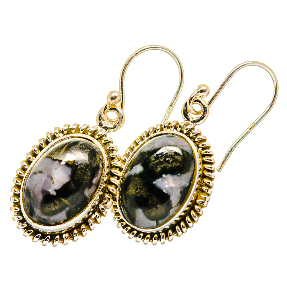 Gabbro Stone Earrings handcrafted by Ana Silver Co - EARR420025