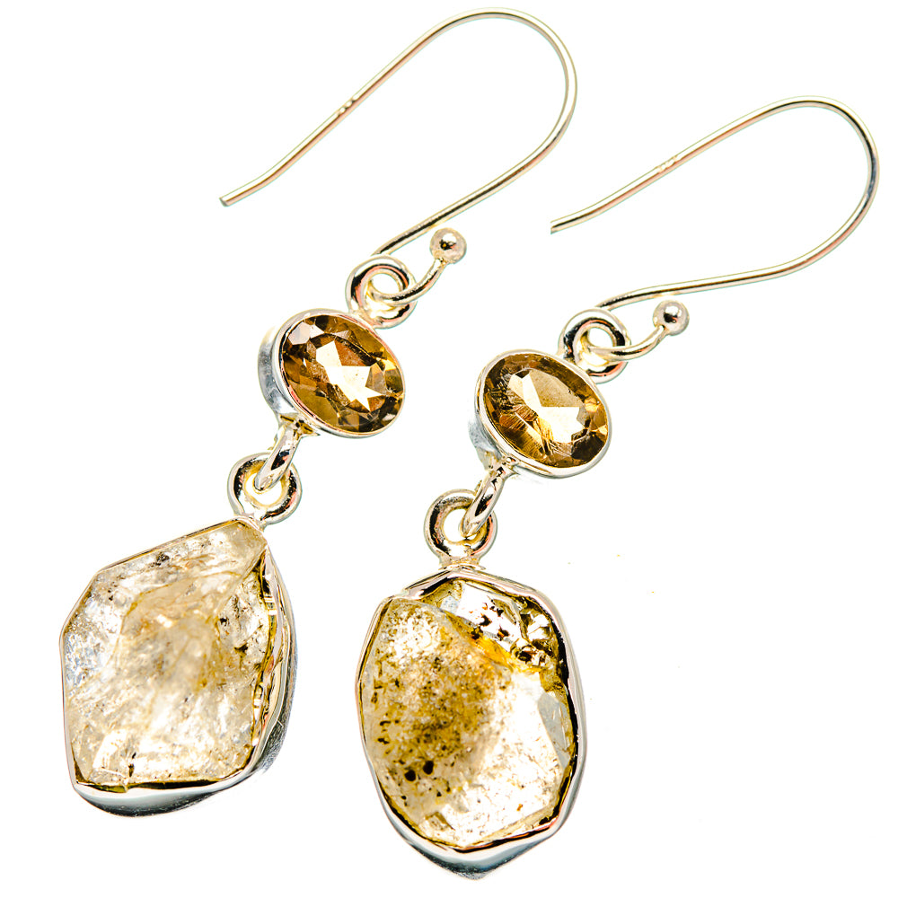 Herkimer Diamond Earrings handcrafted by Ana Silver Co - EARR420060