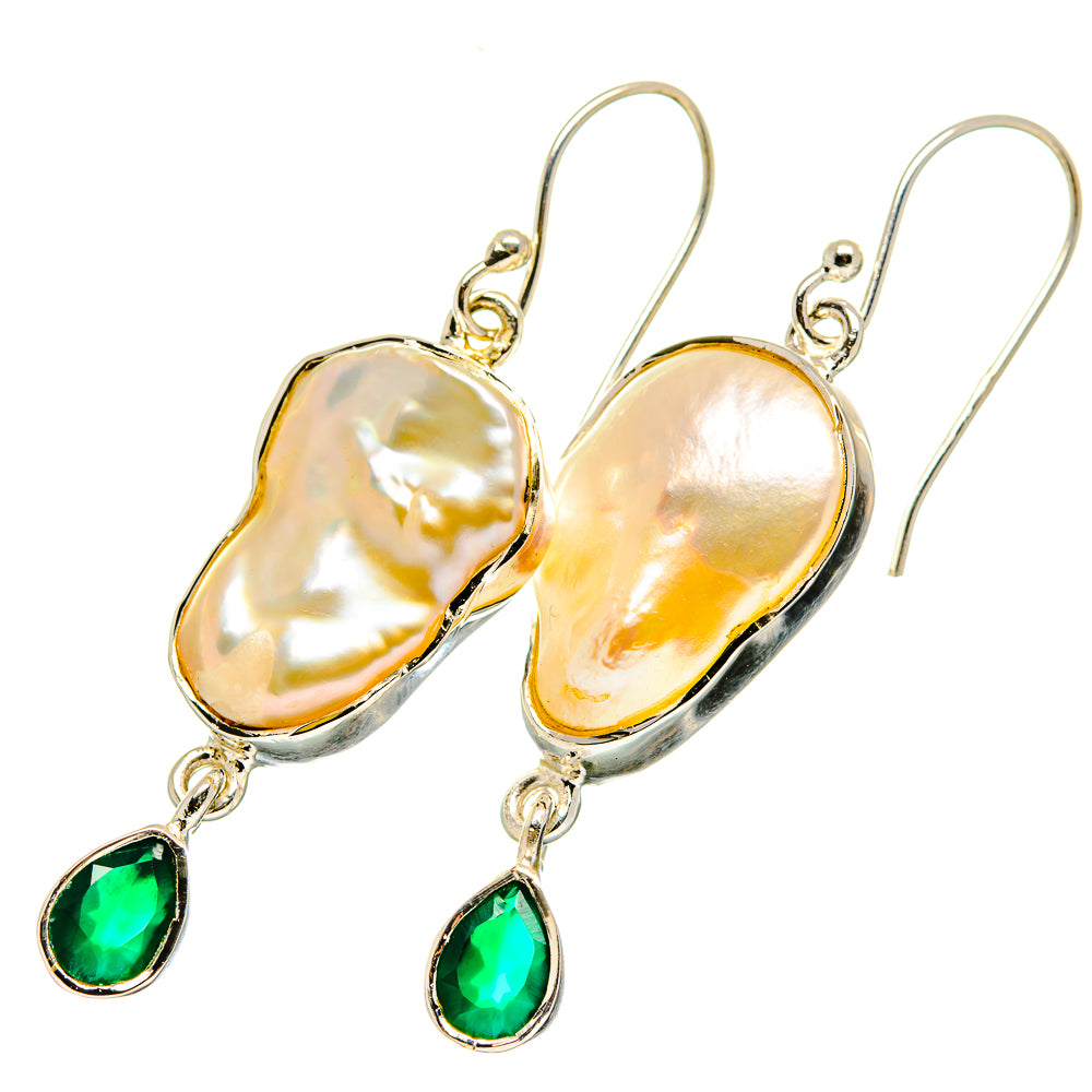 Mother Of Pearl Earrings handcrafted by Ana Silver Co - EARR420094