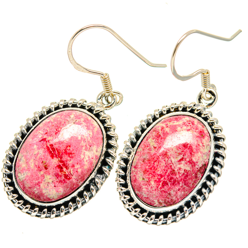Thulite Earrings handcrafted by Ana Silver Co - EARR420127