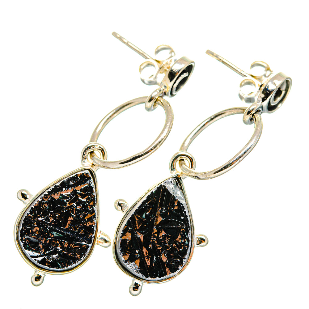 Shungite Earrings handcrafted by Ana Silver Co - EARR420156