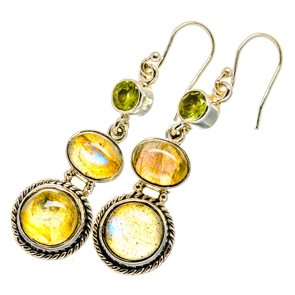 Labradorite Earrings handcrafted by Ana Silver Co - EARR420176