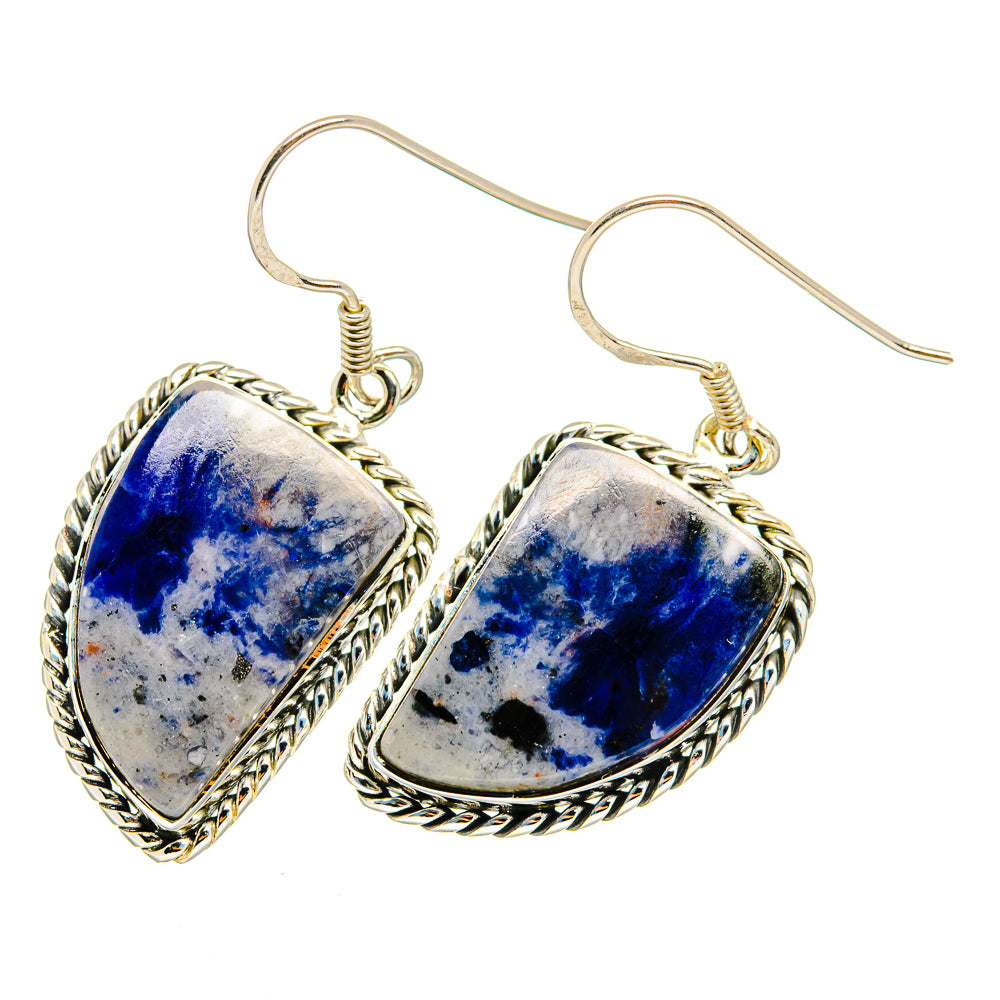 Sodalite Earrings handcrafted by Ana Silver Co - EARR420186