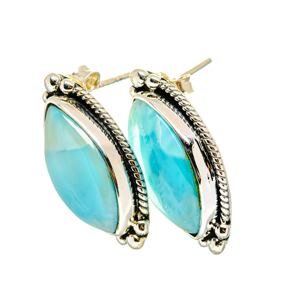 Larimar Earrings handcrafted by Ana Silver Co - EARR420188