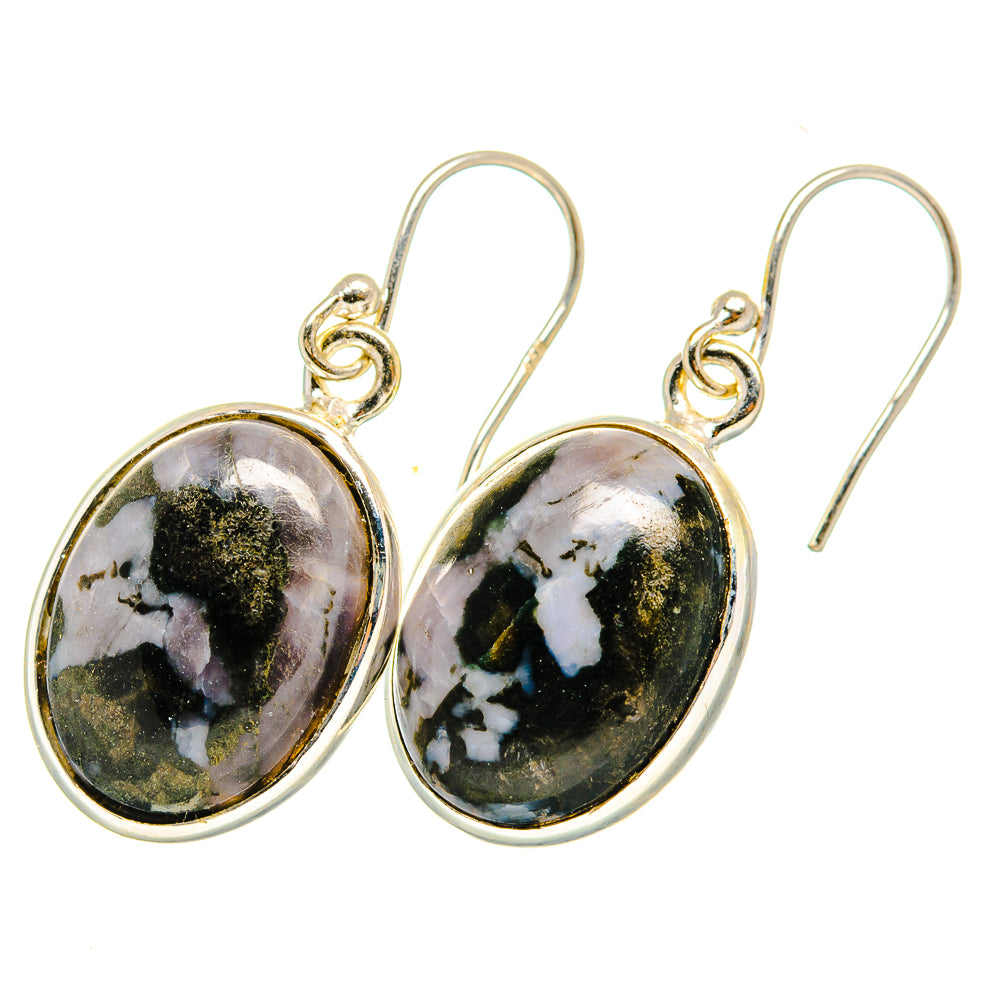 Gabbro Stone Earrings handcrafted by Ana Silver Co - EARR420194 - Photo 2