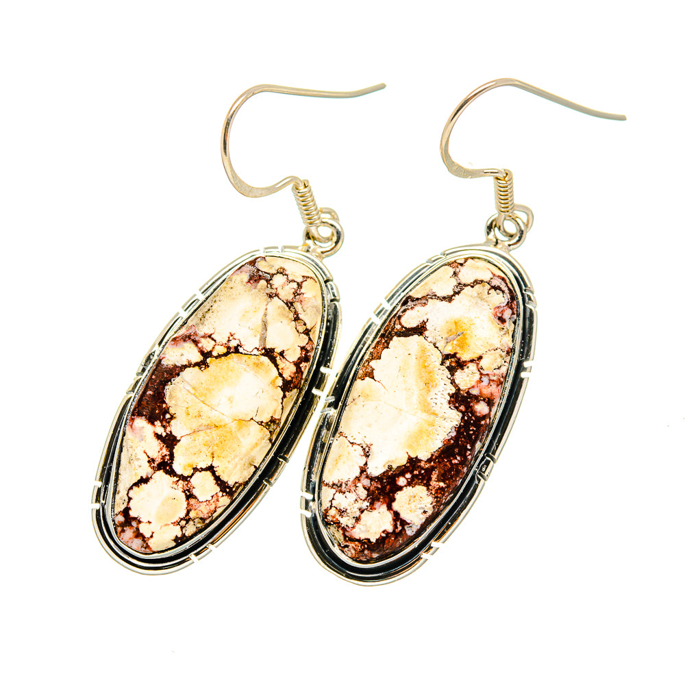 Red Jasper Earrings handcrafted by Ana Silver Co - EARR420208