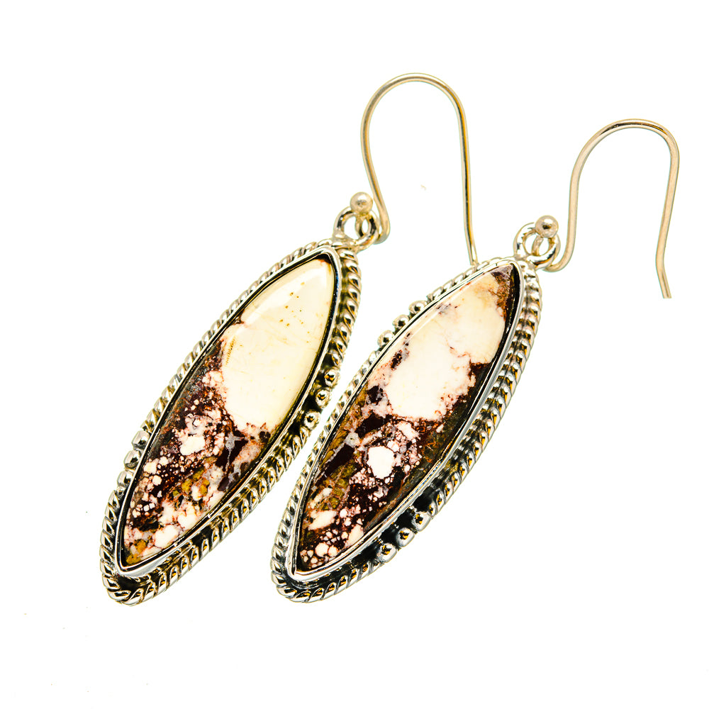 Wild Horse Jasper Earrings handcrafted by Ana Silver Co - EARR420251