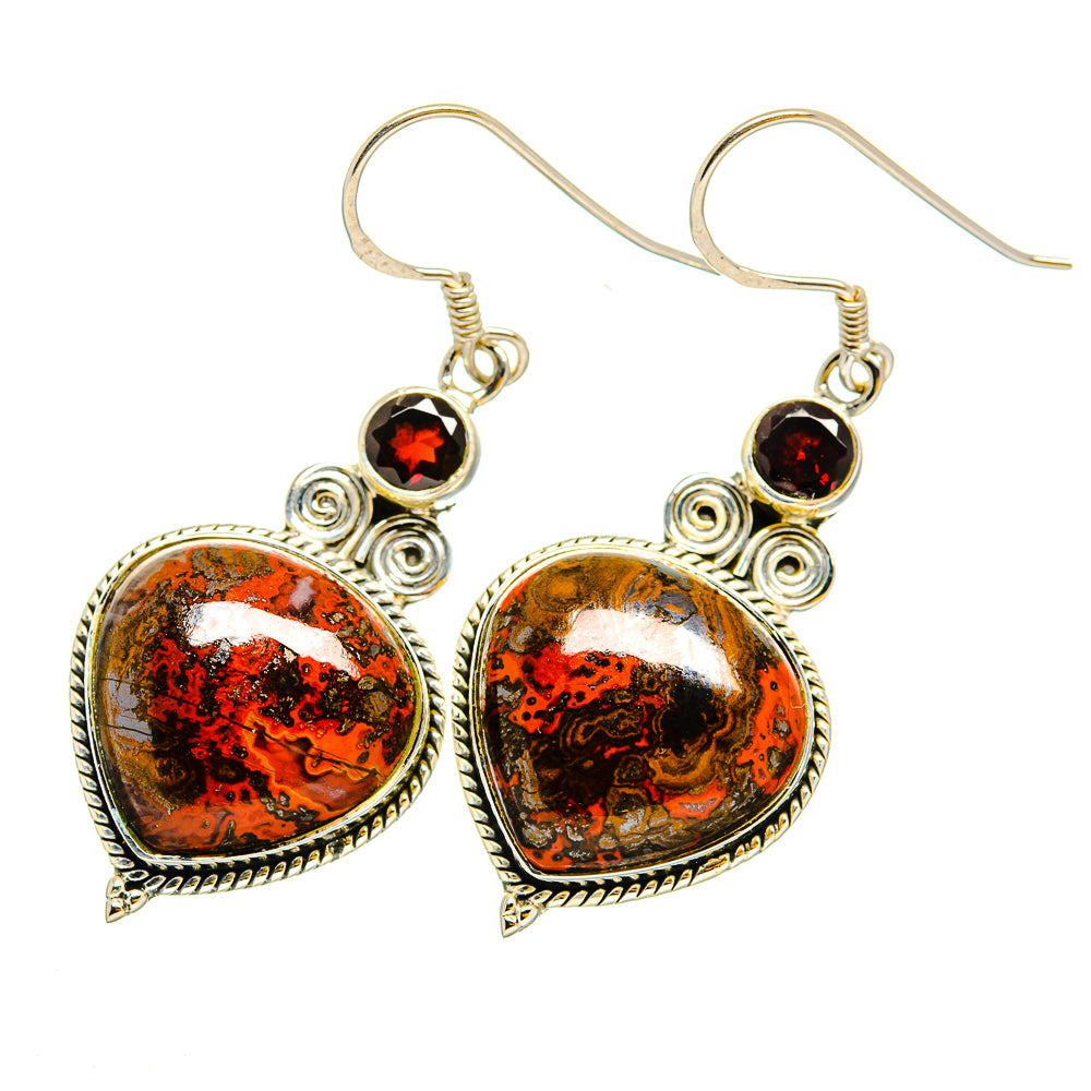 Moroccan Agate Earrings handcrafted by Ana Silver Co - EARR420258