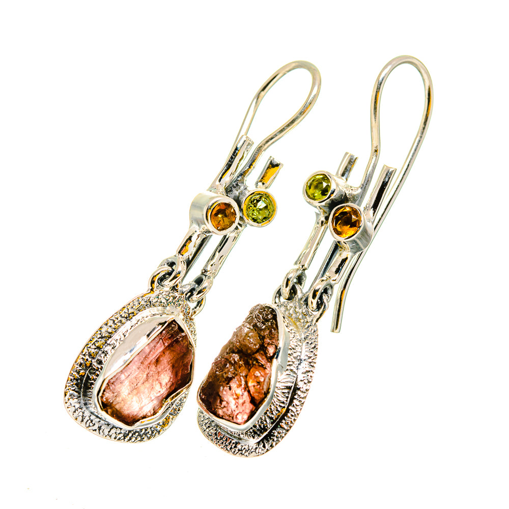 Pink Tourmaline Earrings handcrafted by Ana Silver Co - EARR420310