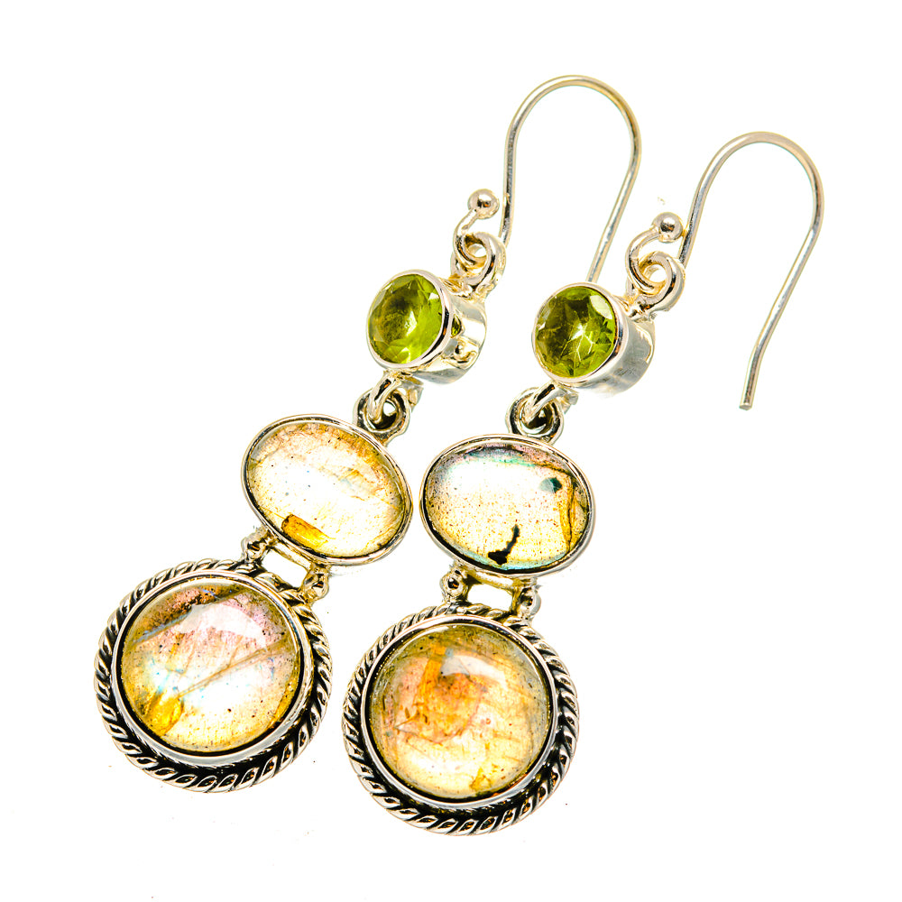 Labradorite Earrings handcrafted by Ana Silver Co - EARR420327