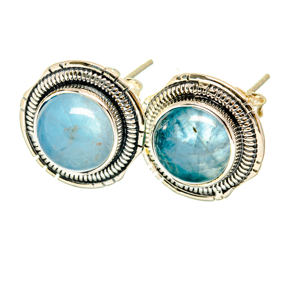 Aquamarine Earrings handcrafted by Ana Silver Co - EARR420363