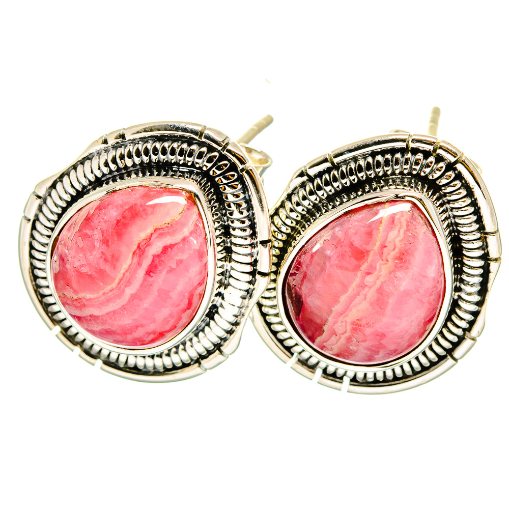 Rhodochrosite Earrings handcrafted by Ana Silver Co - EARR420368