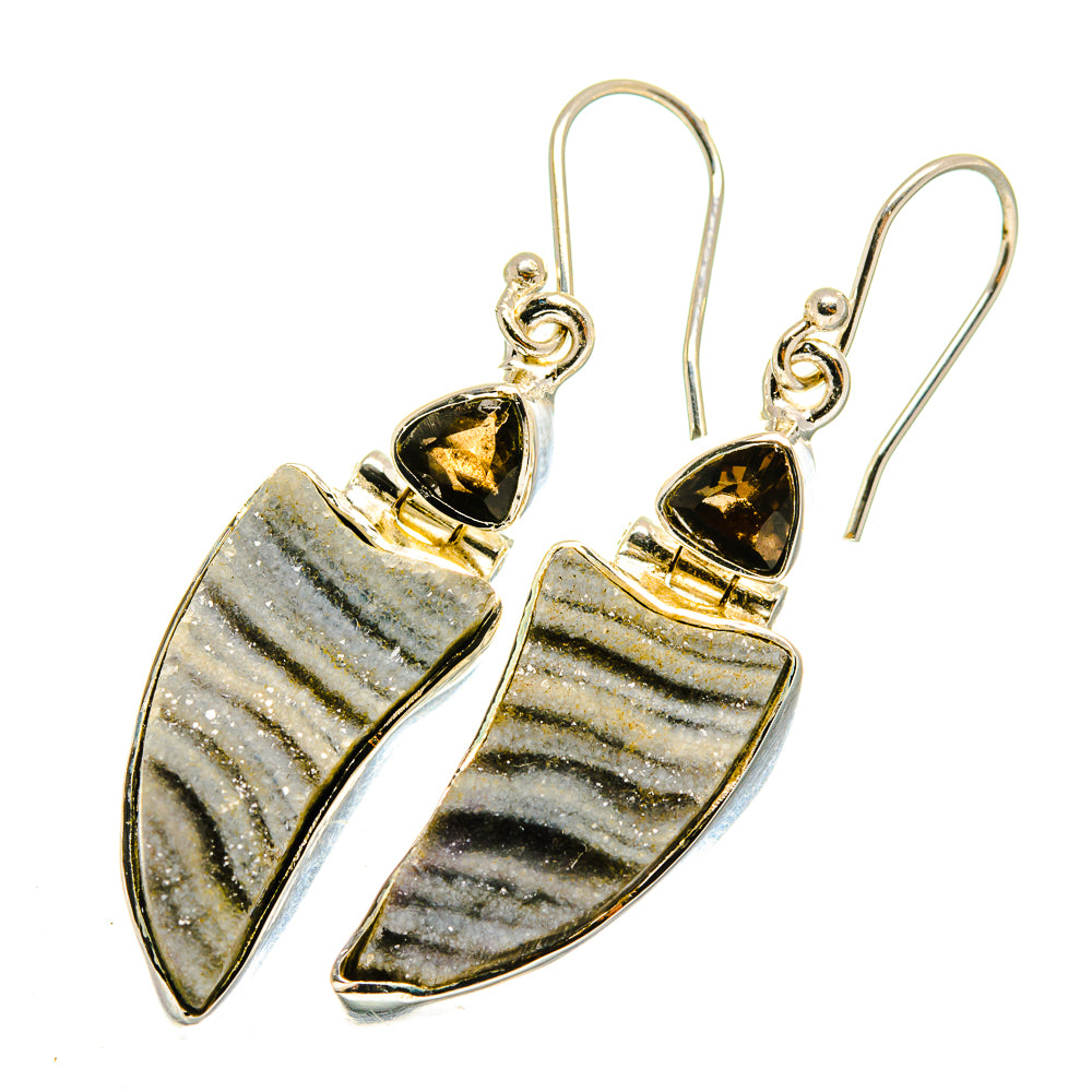 Desert Druzy Earrings handcrafted by Ana Silver Co - EARR420374