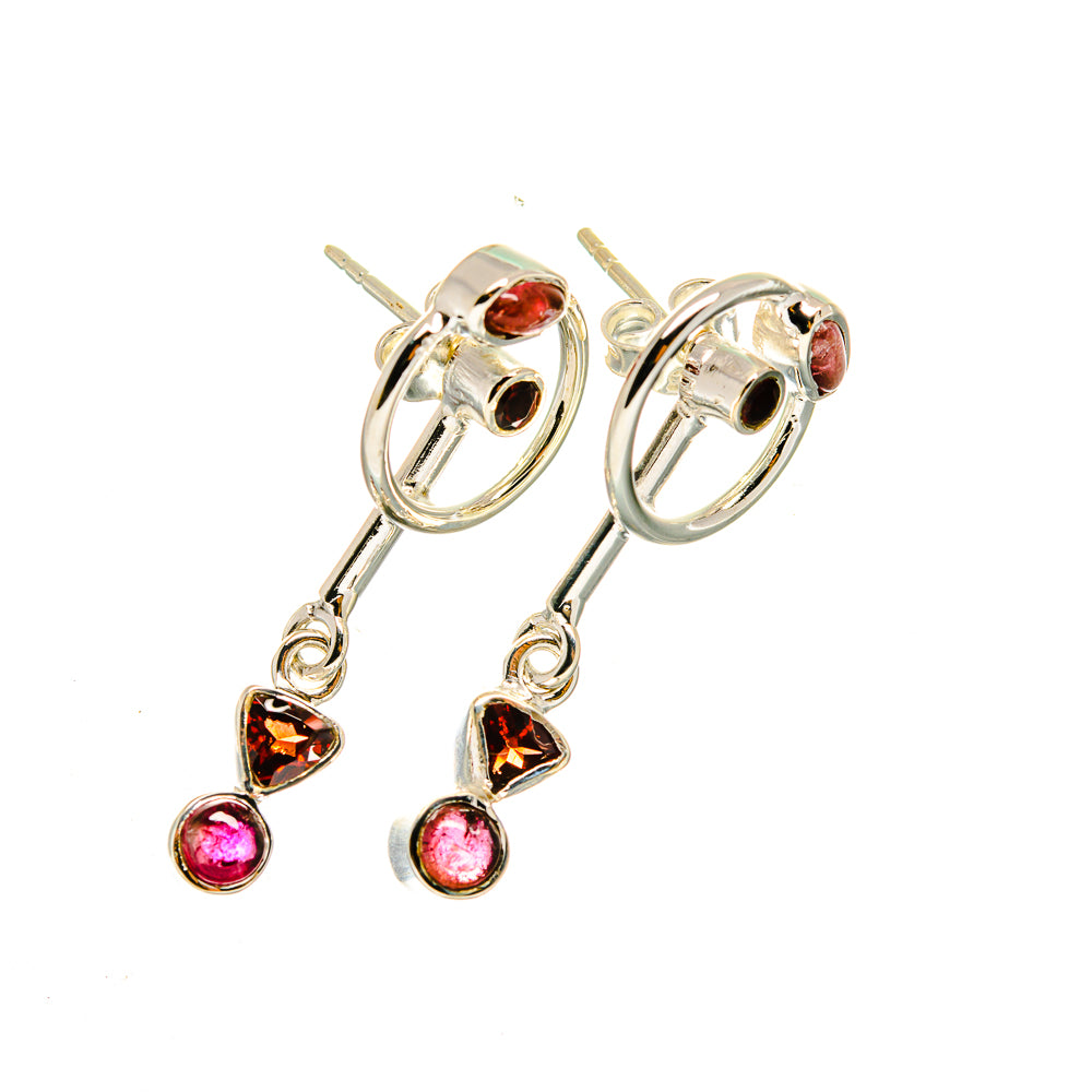 Pink Tourmaline Earrings handcrafted by Ana Silver Co - EARR420390