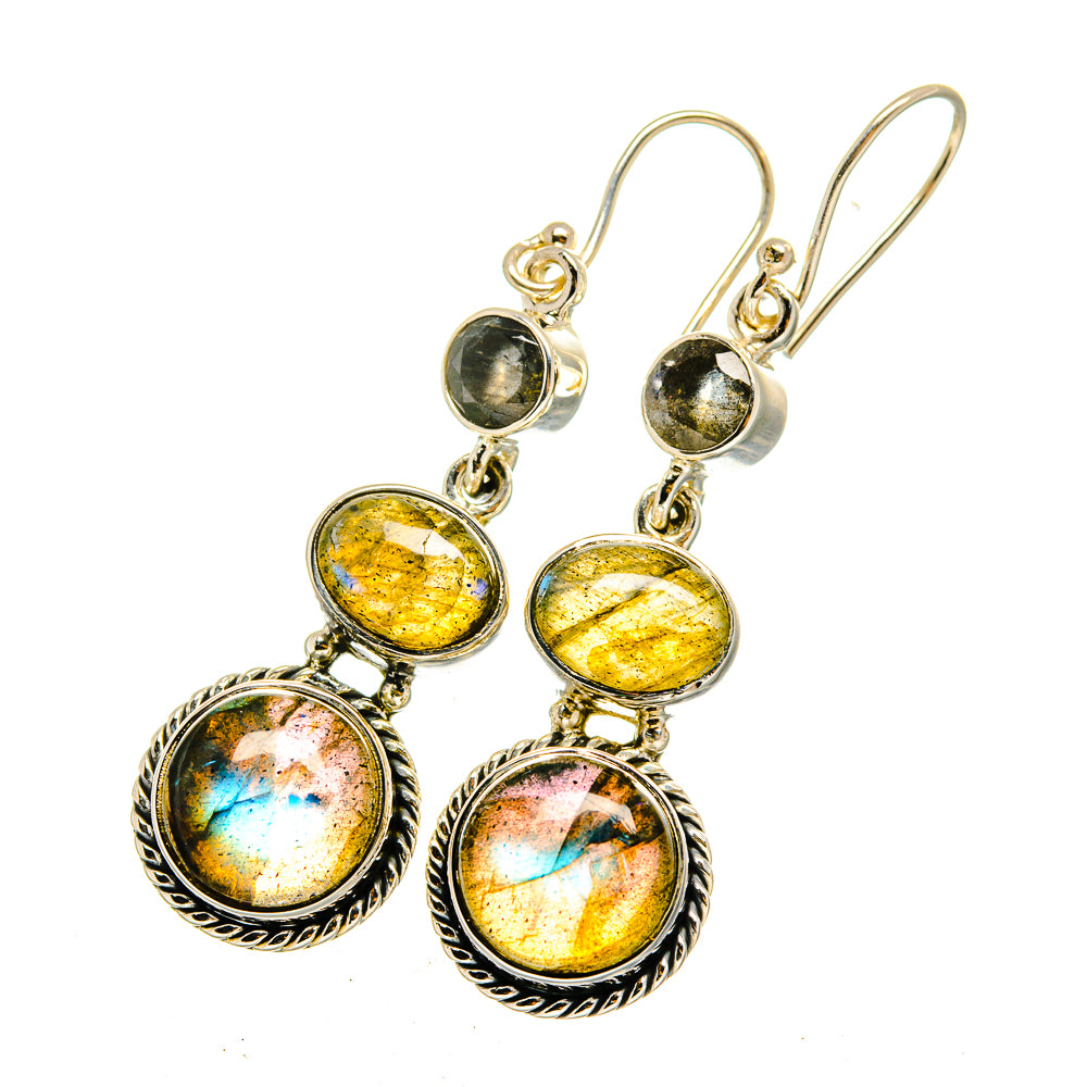 Labradorite Earrings handcrafted by Ana Silver Co - EARR420418