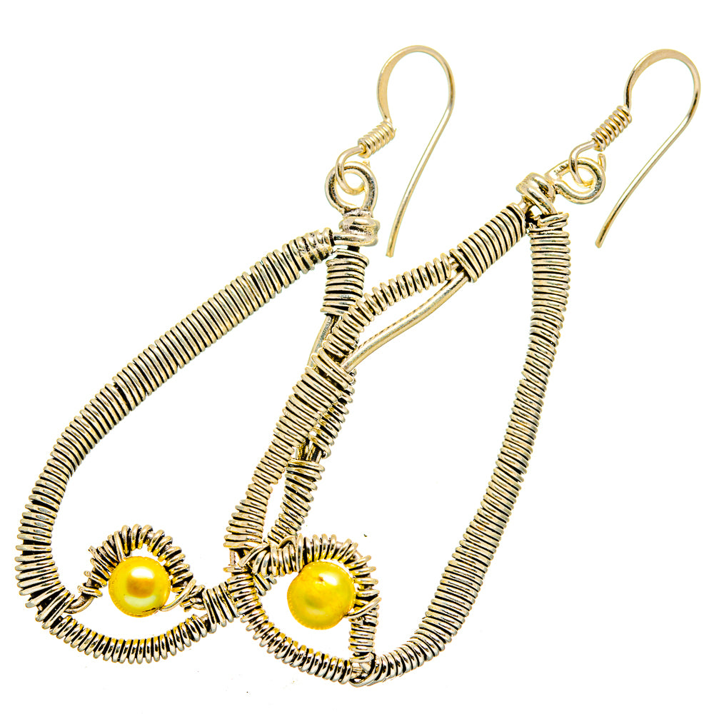 Cultured Pearl Earrings handcrafted by Ana Silver Co - EARR420426