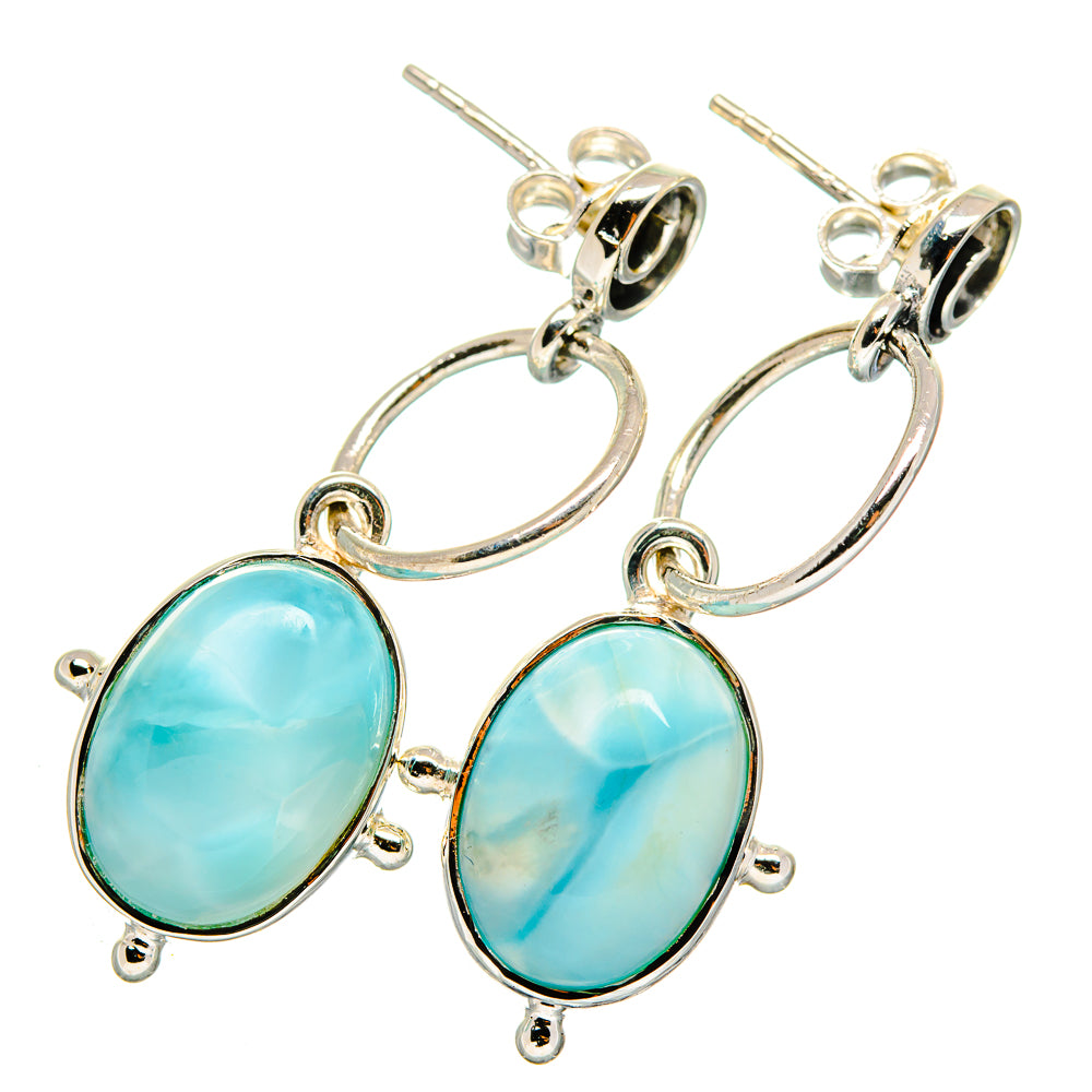 Larimar Earrings handcrafted by Ana Silver Co - EARR420432
