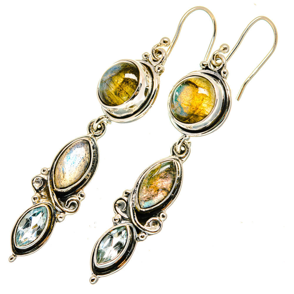 Labradorite Earrings handcrafted by Ana Silver Co - EARR420464