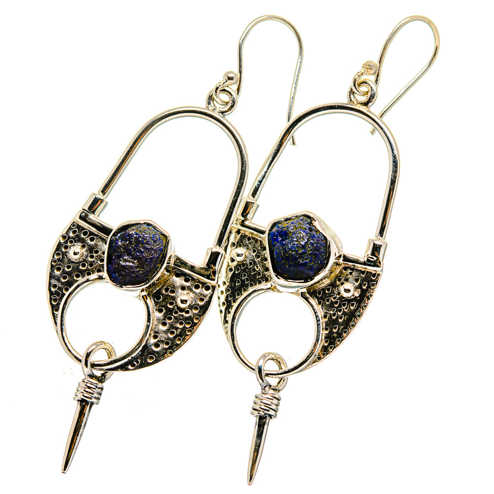 Azurite Earrings handcrafted by Ana Silver Co - EARR420467