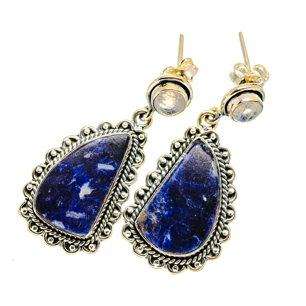 Sodalite Earrings handcrafted by Ana Silver Co - EARR420489