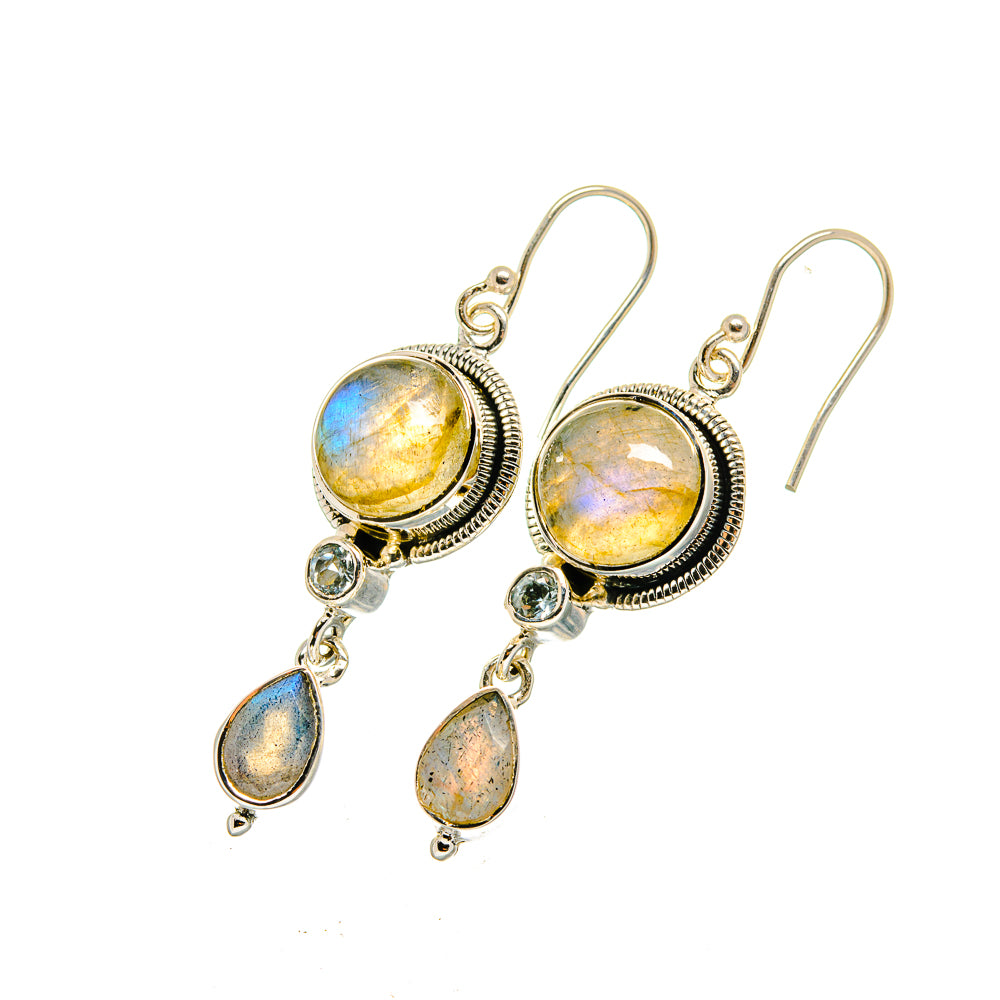 Labradorite Earrings handcrafted by Ana Silver Co - EARR420513