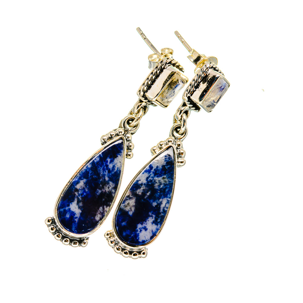 Sodalite Earrings handcrafted by Ana Silver Co - EARR420597