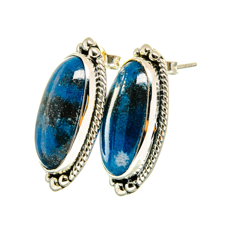 Shattuckite Earrings handcrafted by Ana Silver Co - EARR420624