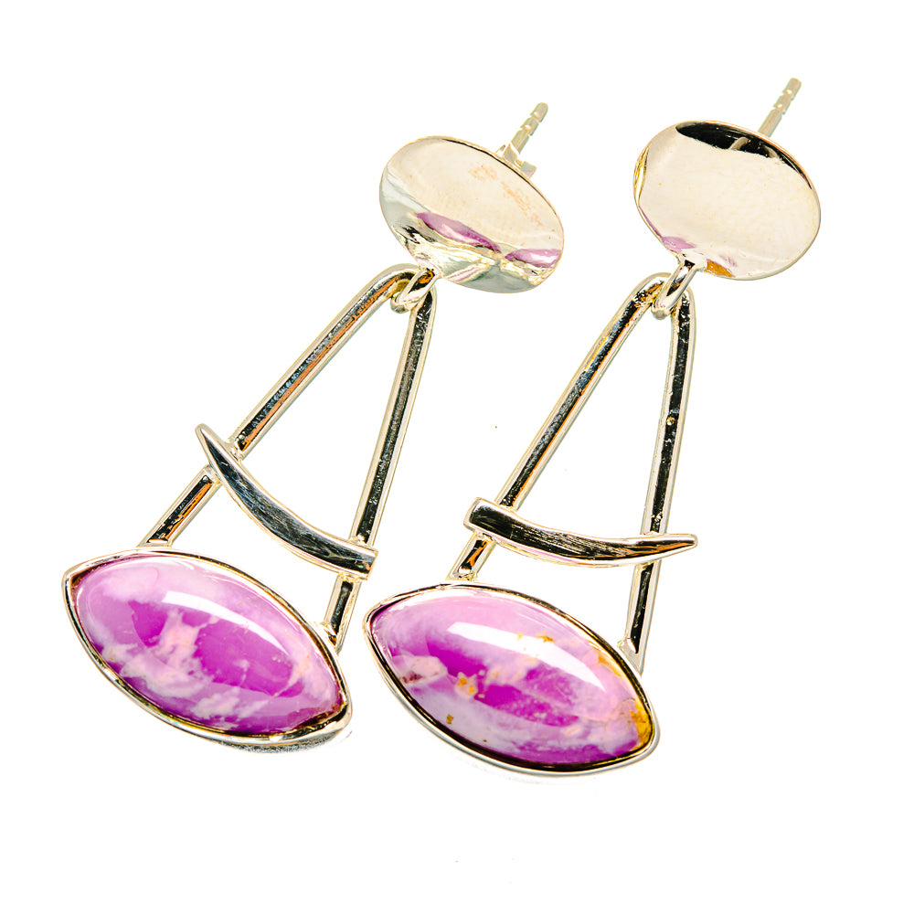 Phosphosiderite Earrings handcrafted by Ana Silver Co - EARR420628