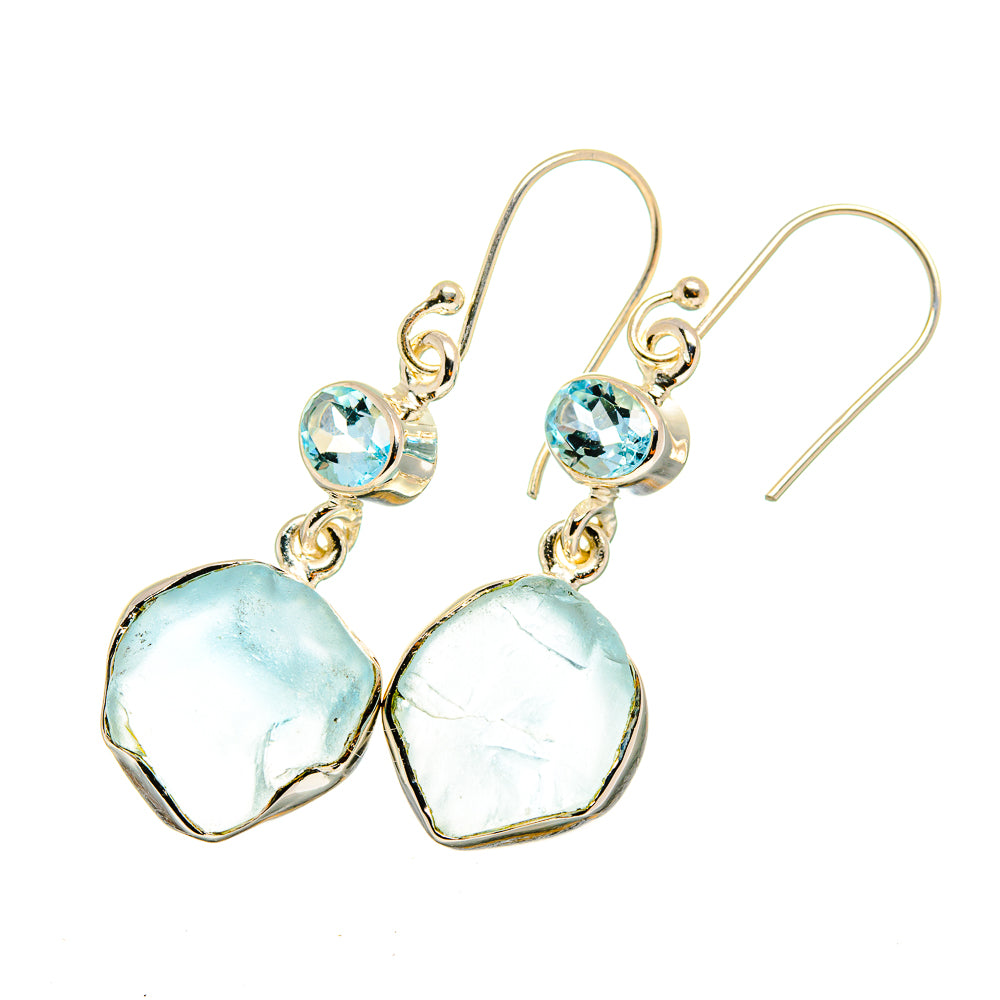 Aquamarine Earrings handcrafted by Ana Silver Co - EARR420636