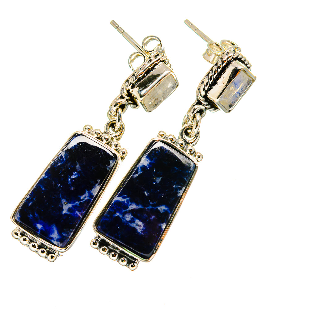 Sodalite Earrings handcrafted by Ana Silver Co - EARR420688