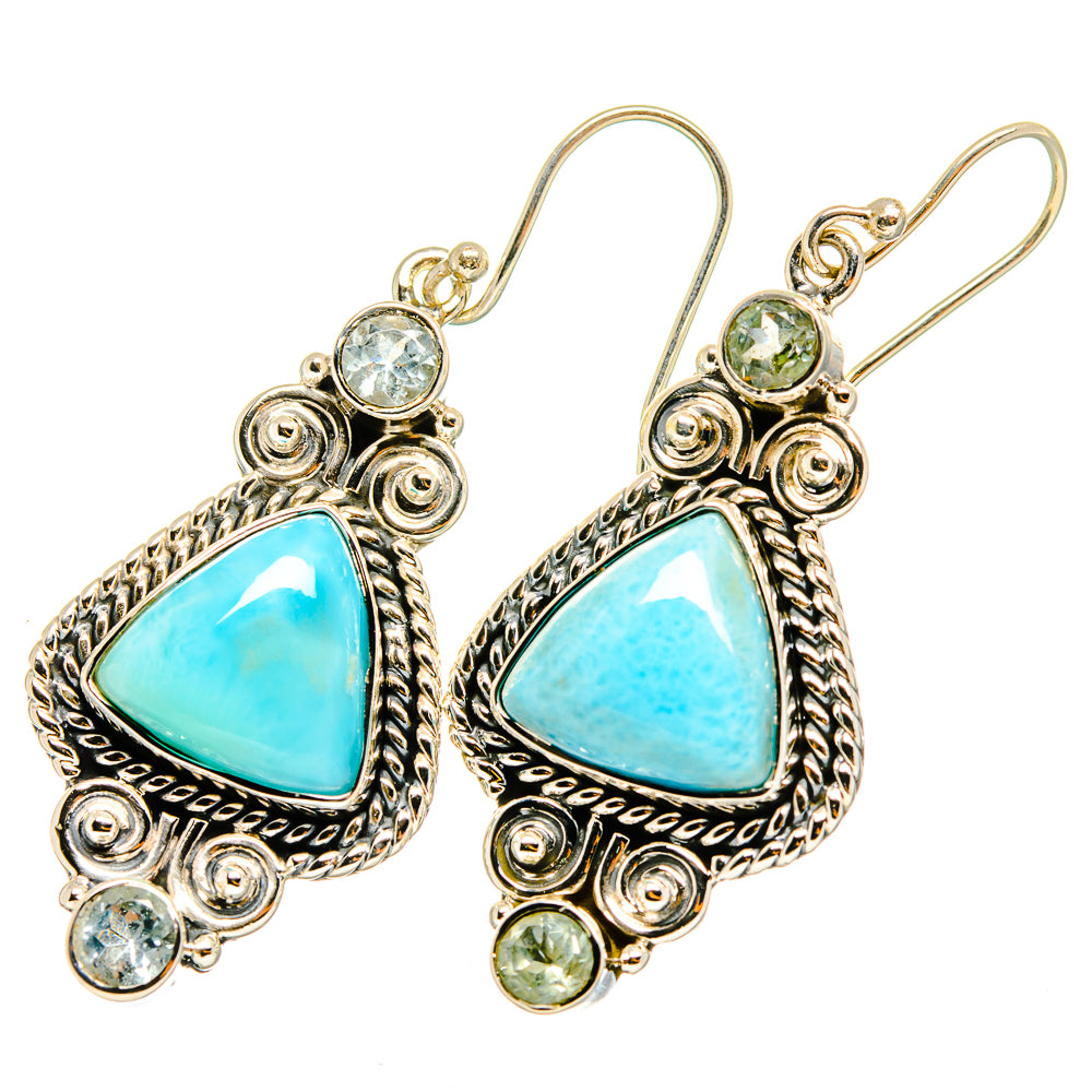 Larimar Earrings handcrafted by Ana Silver Co - EARR420704