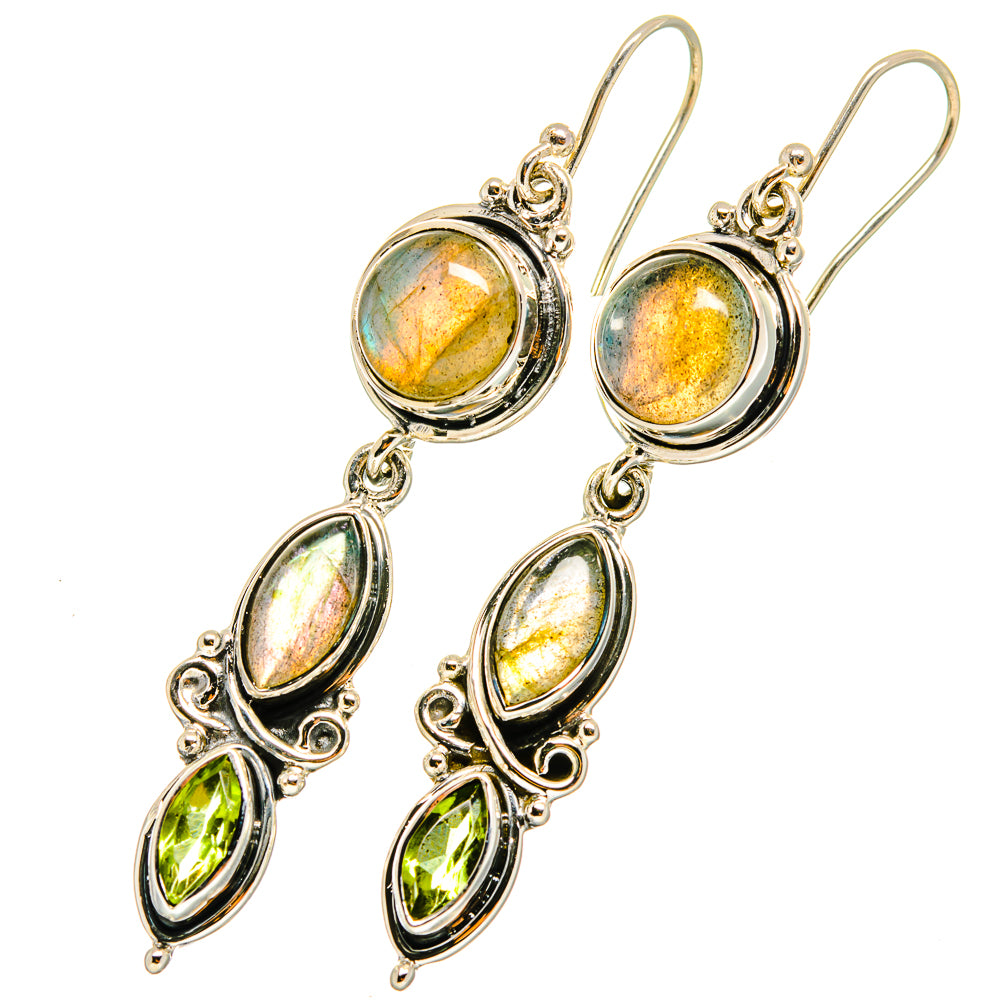 Labradorite Earrings handcrafted by Ana Silver Co - EARR420707