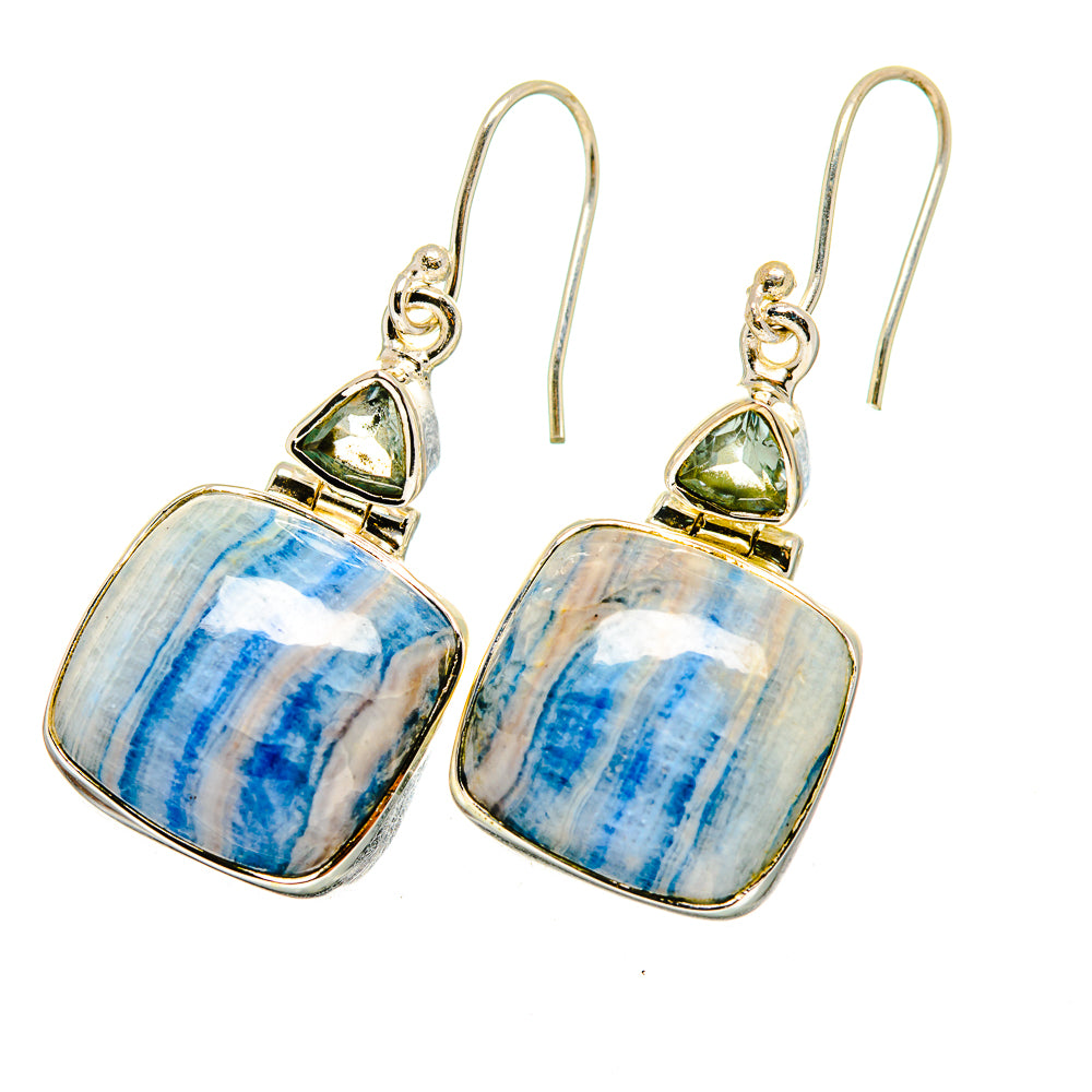 Blue Scheelite Earrings handcrafted by Ana Silver Co - EARR420747