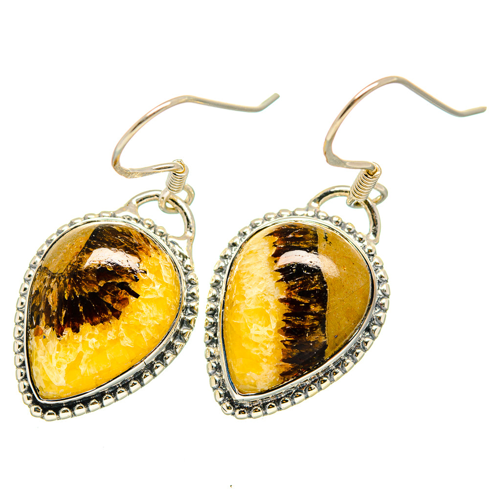 Septarian Nodule Earrings handcrafted by Ana Silver Co - EARR420749