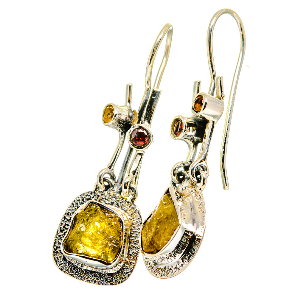 Citrine Earrings handcrafted by Ana Silver Co - EARR420796