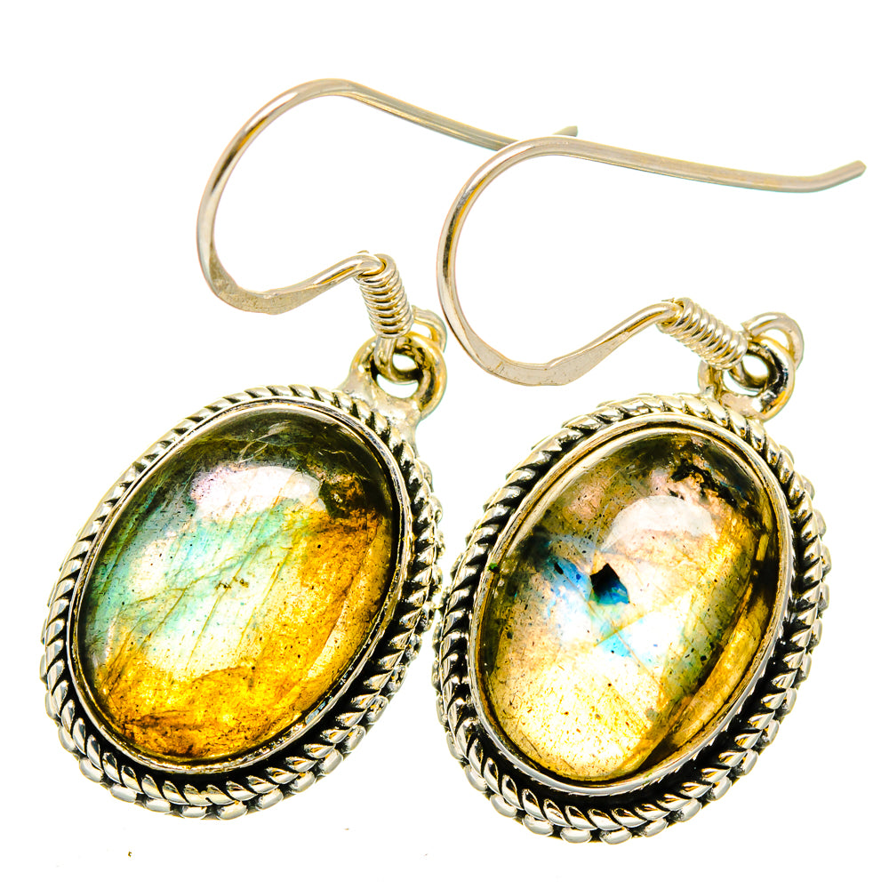 Labradorite Earrings handcrafted by Ana Silver Co - EARR420840