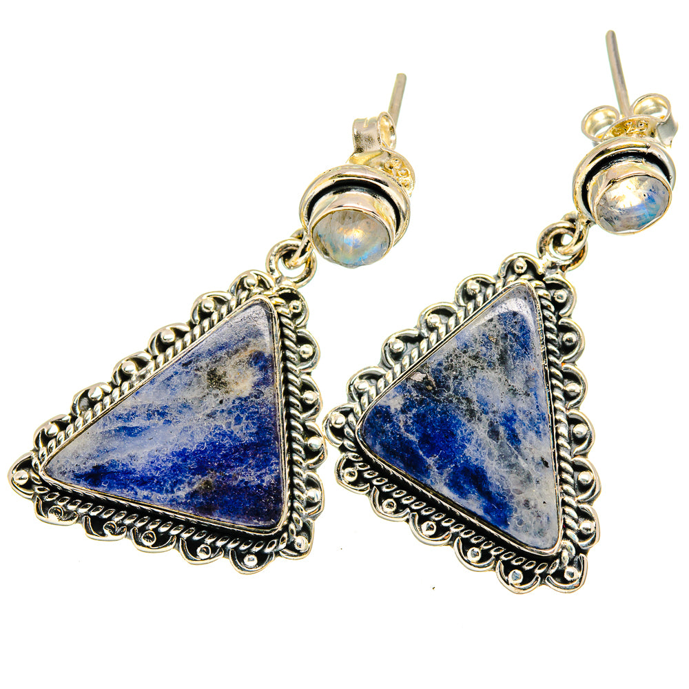 Sodalite Earrings handcrafted by Ana Silver Co - EARR420886