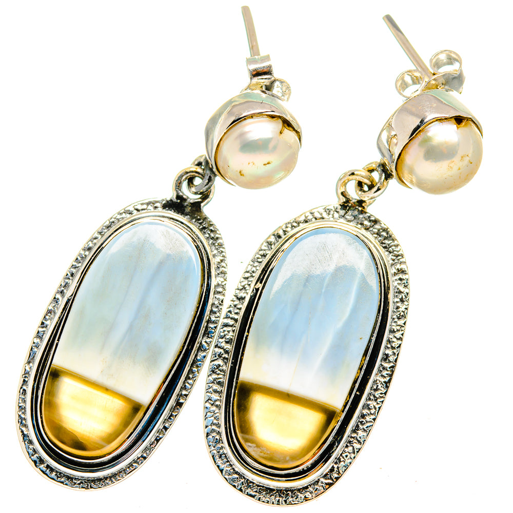 Owyhee Opal Earrings handcrafted by Ana Silver Co - EARR420896