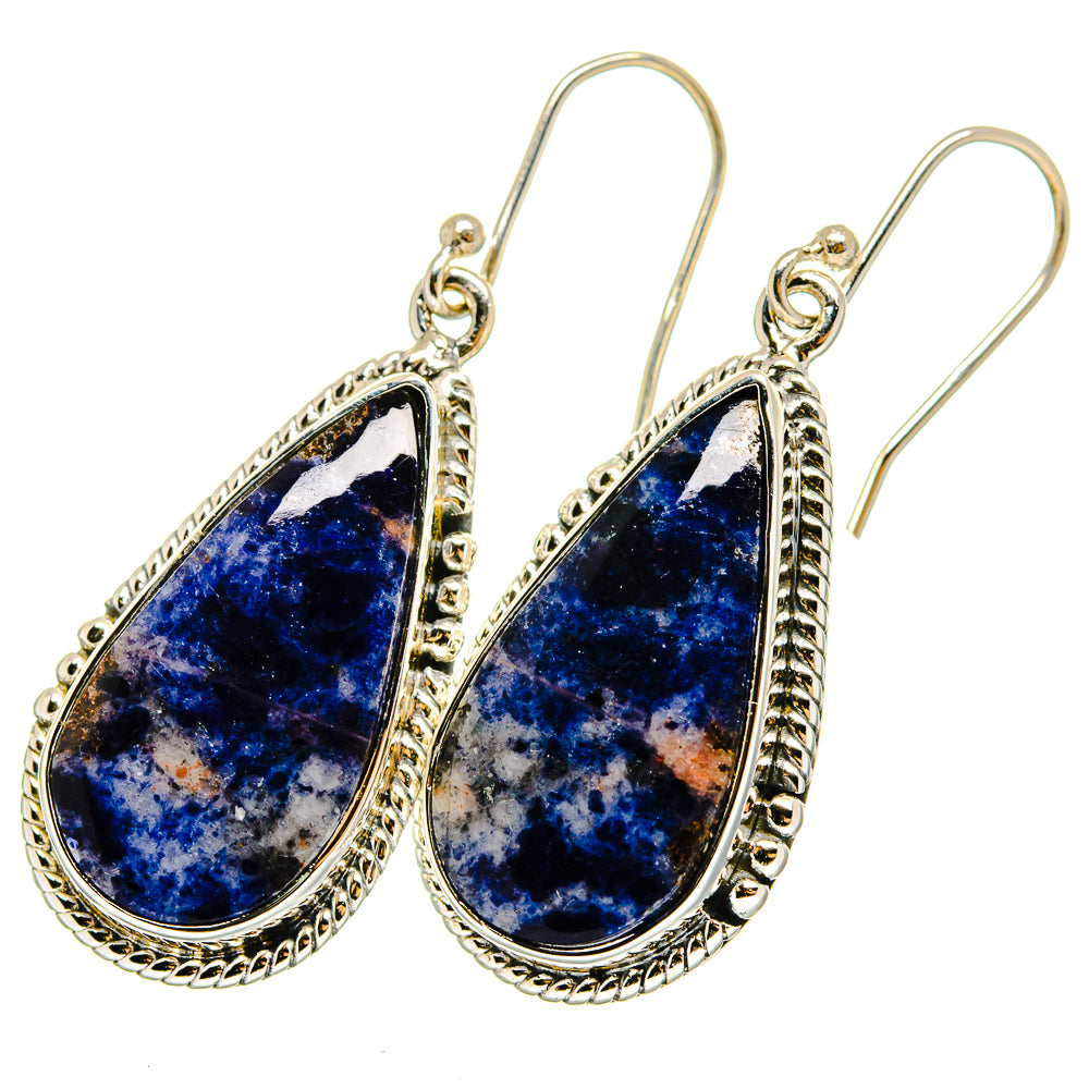 Sodalite Earrings handcrafted by Ana Silver Co - EARR420943