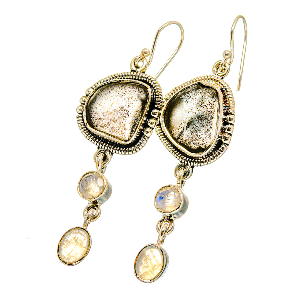 Moonstone, Rainbow Moonstone Earrings handcrafted by Ana Silver Co - EARR420976